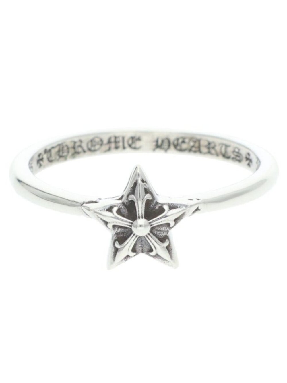 Chrome Hearts Bubblgm Star Bubblegum Silver Ring